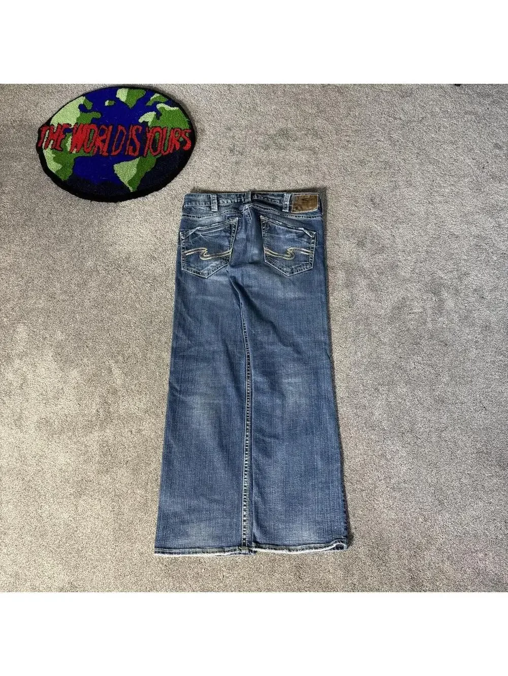 premium straight y2k denim.